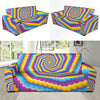 Optical illusion Pattern Print Design A04 Sofa Slipcover