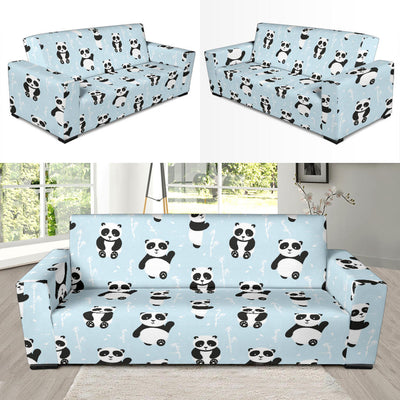 Panda Pattern Print Design A01 Sofa Slipcover