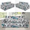 Racing Vintage Pattern Print Design A02 Sofa Slipcover