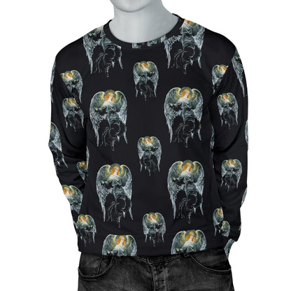 Angel with Wings Cute Design Print Men Long Sleeve Sweatshirt