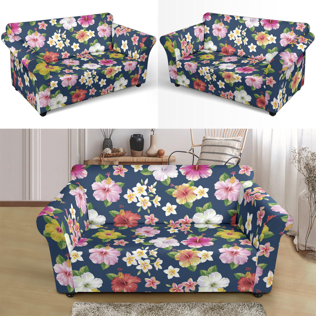 Hibiscus Sweet Print Design LKS304 Loveseat Couch Slipcover