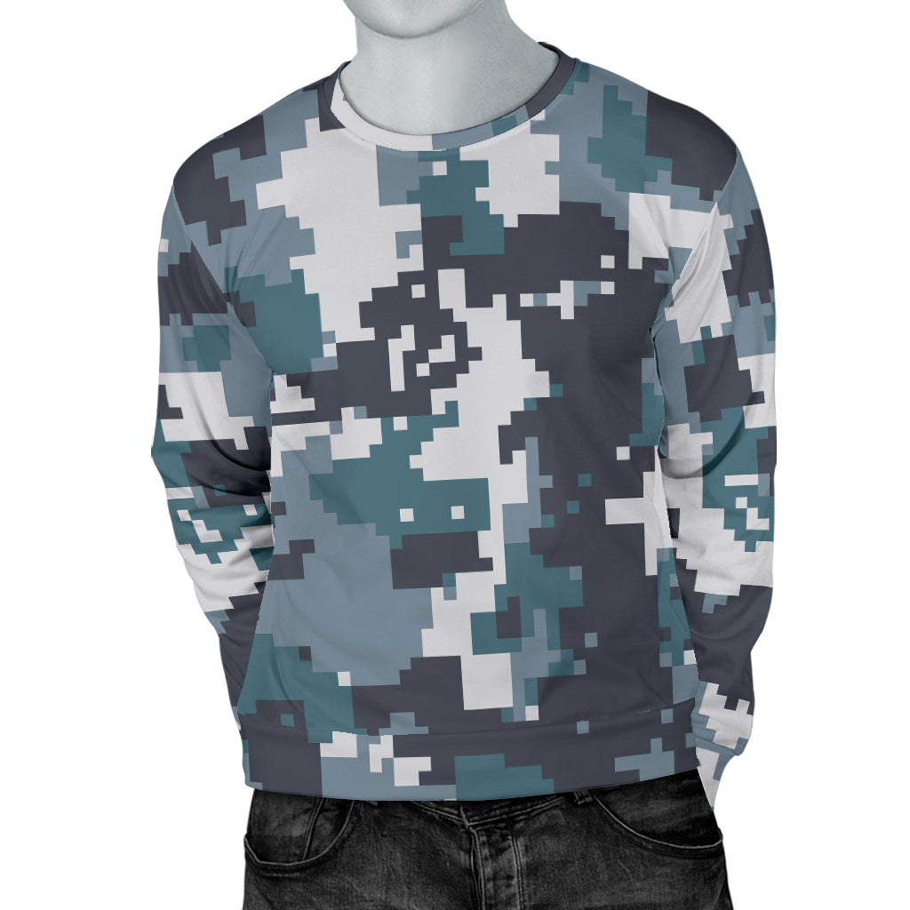 ACU Digital Urban Camouflage Men Long Sleeve Sweatshirt