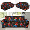 Macaw Pattern Print Design 04 Sofa Slipcover