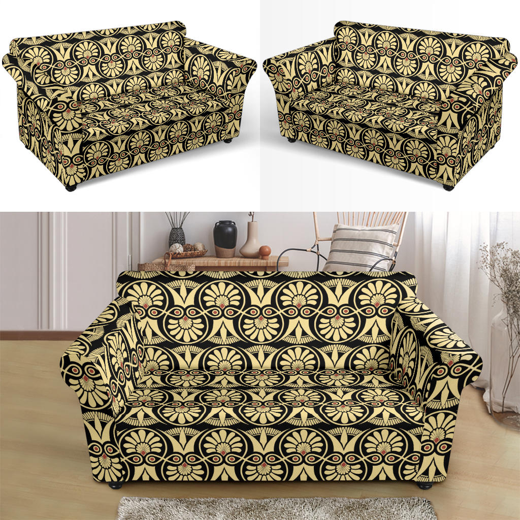 Ancient Greek Print Design LKS3014 Loveseat Couch Slipcover