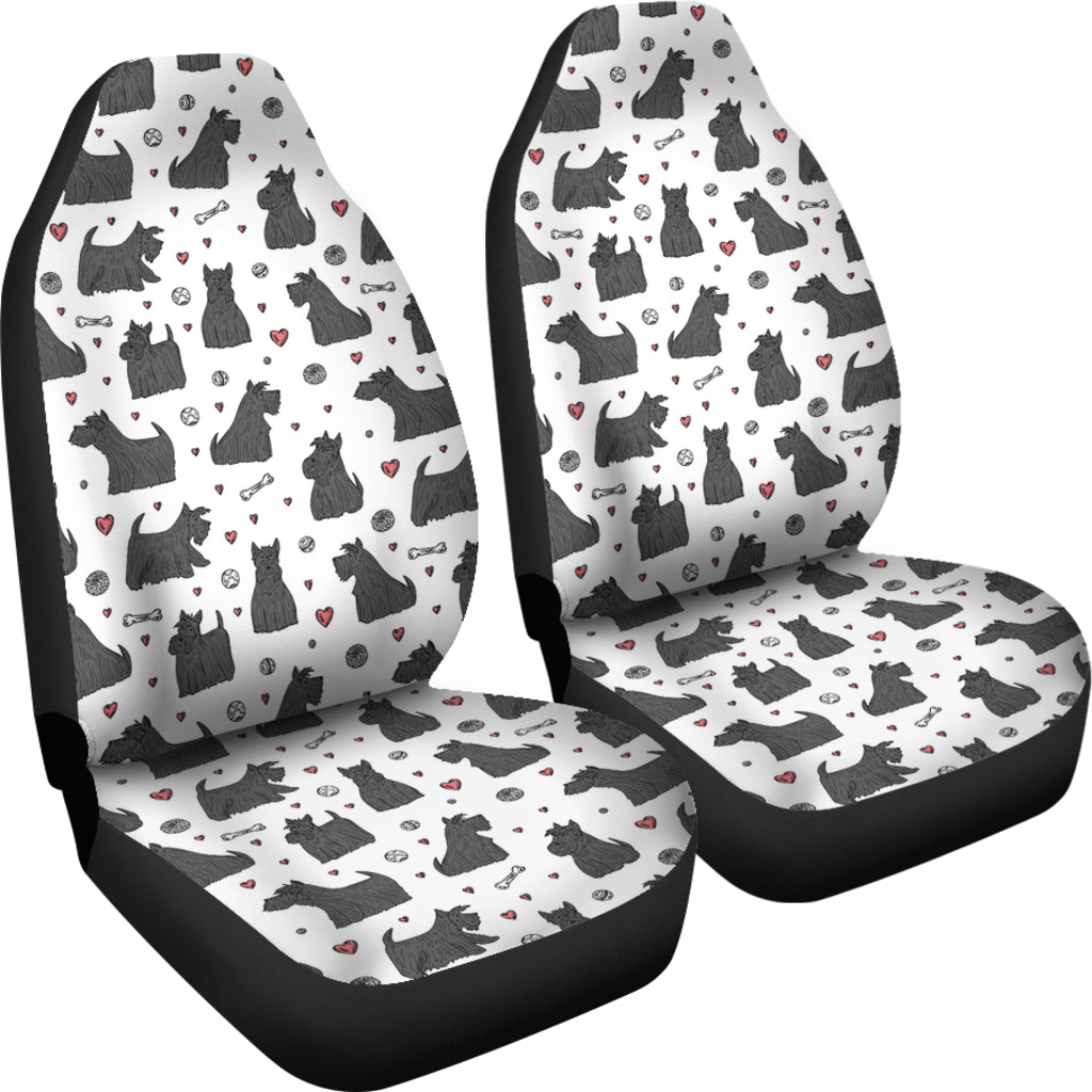 Scottish Terriers Print Design LKS3015 Car Seat Covers
