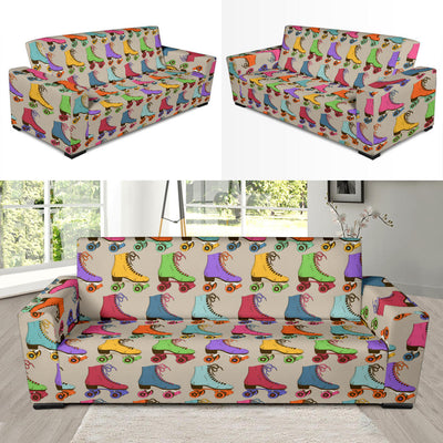 Roller skate Pattern Print Design A01 Sofa Slipcover