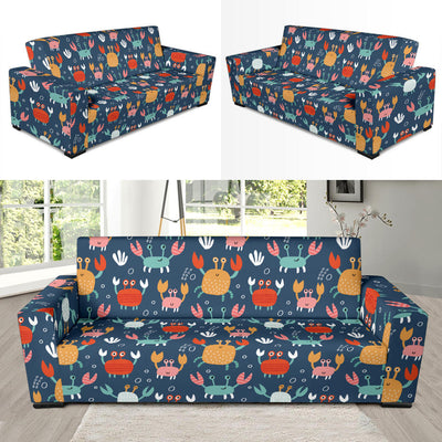 Crab Pattern Print Design 05 Sofa Slipcover