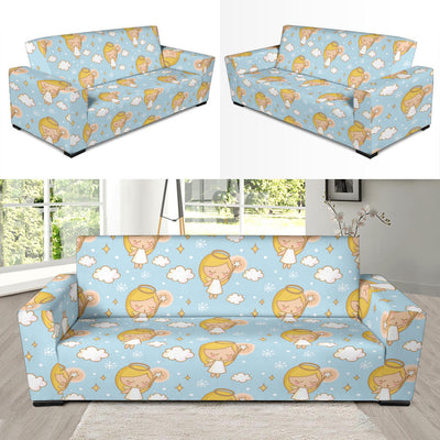 Angel Pattern Print Design 05 Sofa Slipcover