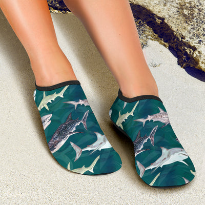 Shark Style Print Aqua Water Shoes