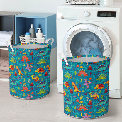 Dinosaur Cartoon Style Laundry Basket