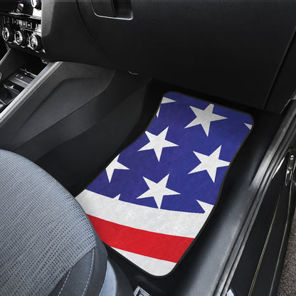 American flag Print Car Floor Mats Front Back