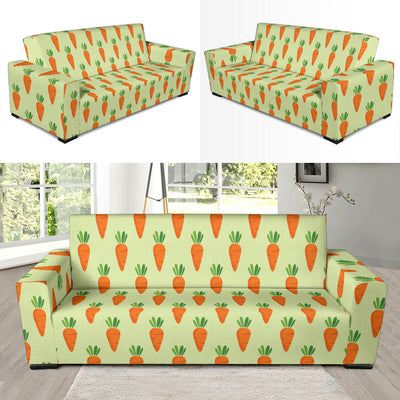 Carrot Pattern Print Design 02 Sofa Slipcover