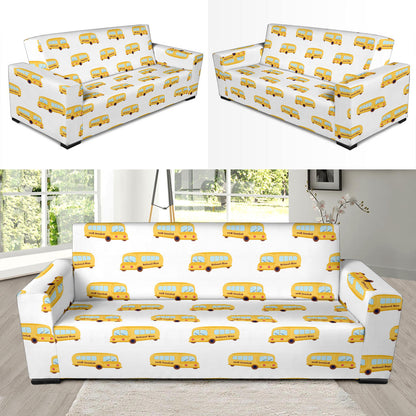 School Bus Print Design LKS306 Sofa Slipcover