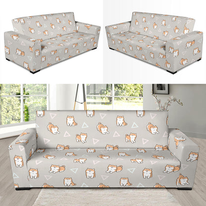 Shiba Inu Print Design LKS307 Sofa Slipcover
