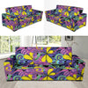 Psychedelic Pattern Print Design A04 Sofa Slipcover