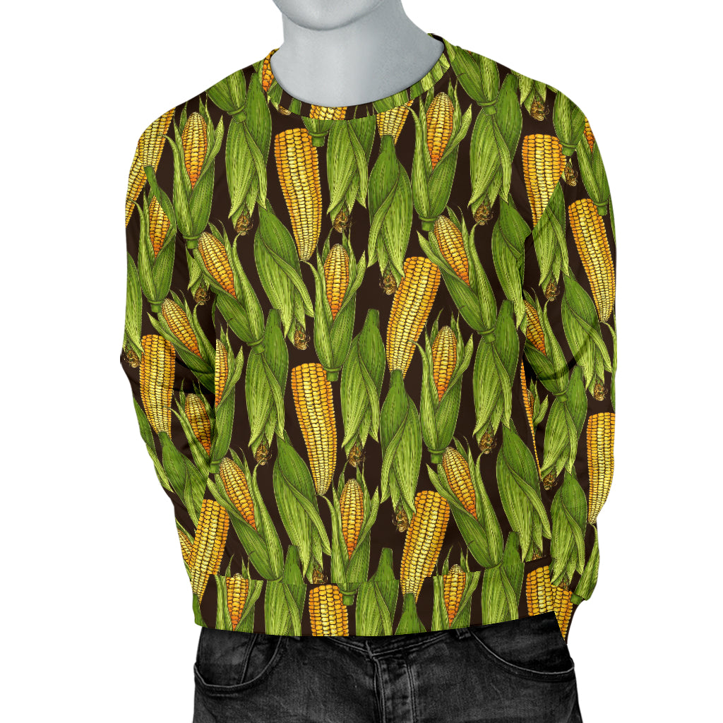 Agricultural Corn cob Print Men Long Sleeve Sweatshirt