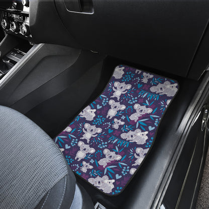 Koala Cute Themed Design Print Car Floor Mats Front Back