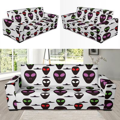 Alien Pattern Print Design 06 Sofa Slipcover