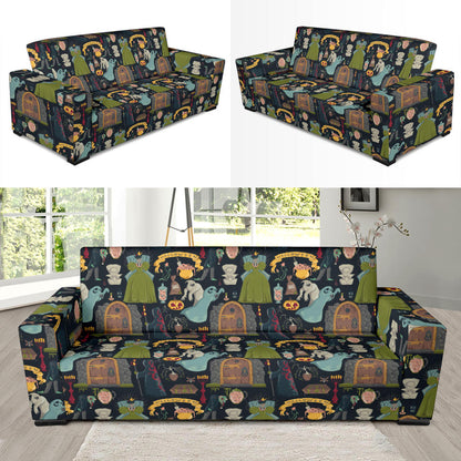 Creepy Halloween Print Design LKS304 Sofa Slipcover