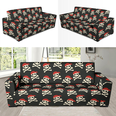 Pirate Pattern Print Design A04 Sofa Slipcover