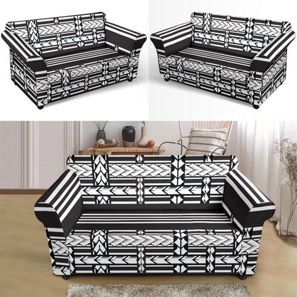 Samoan Tattoo Print Design LKS304 Loveseat Couch Slipcover