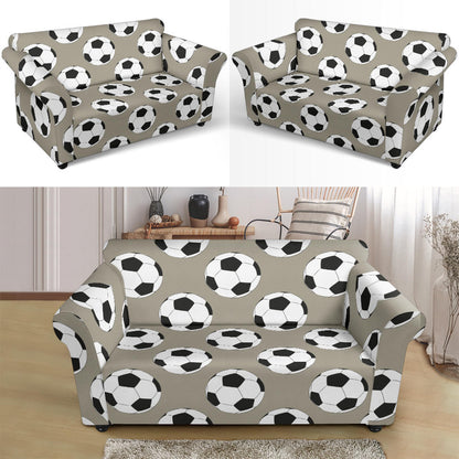 Soccer Ball Print Design LKS302 Loveseat Couch Slipcover