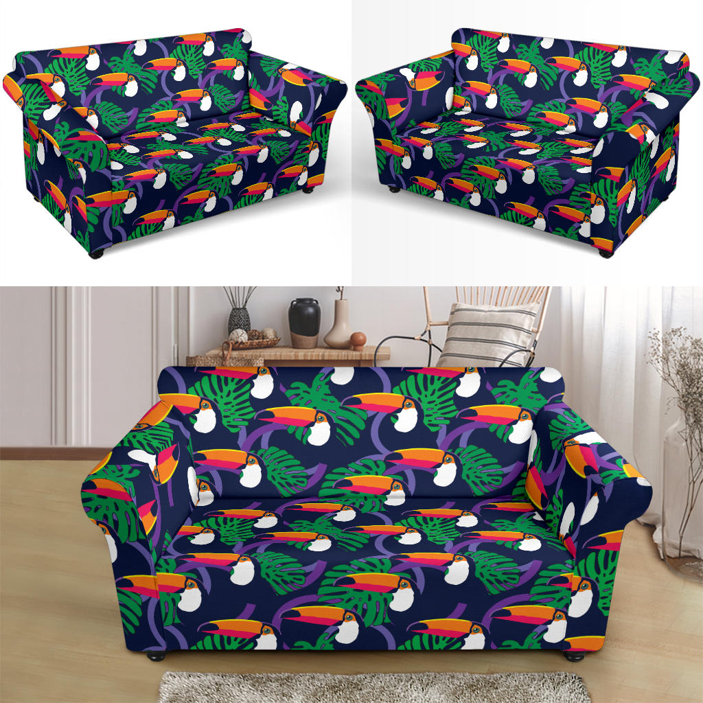 Toucan Print Design LKS302 Loveseat Couch Slipcover