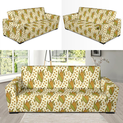 Corn Pattern Print Design 01 Sofa Slipcover