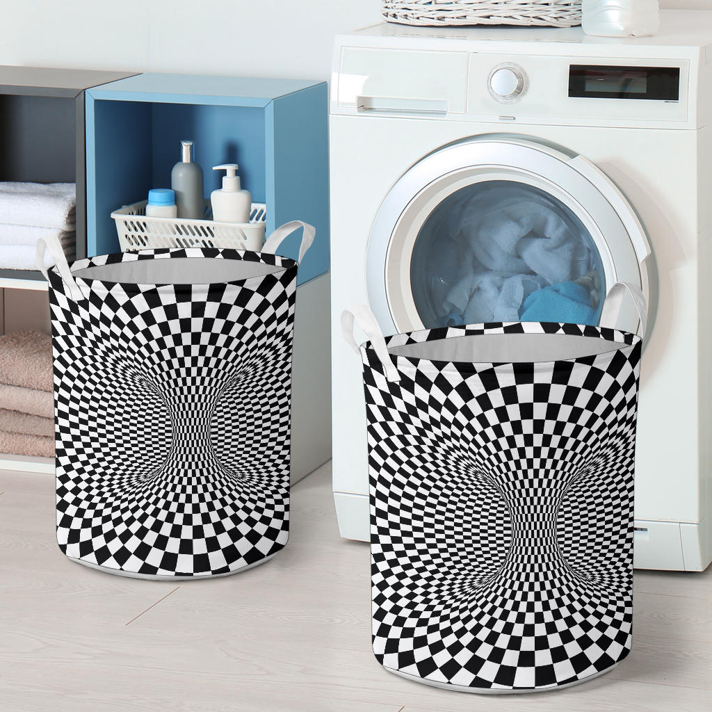 Optical illusion Projection Torus Laundry Basket