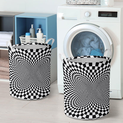 Optical illusion Projection Torus Laundry Basket