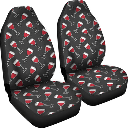 Wine Print Design LKS308 Car Seat Covers