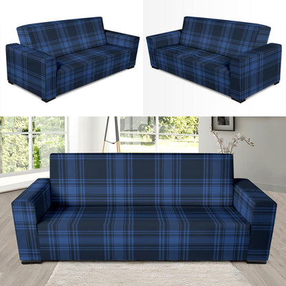 Tartan Blue Print Design LKS304 Sofa Slipcover