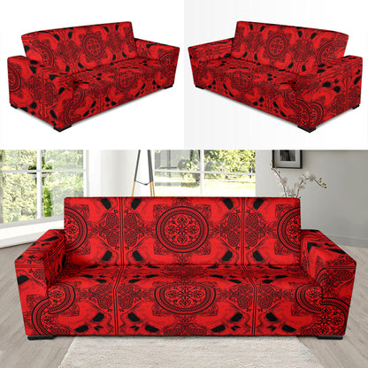 Bandana Red Print Design LKS304 Sofa Slipcover
