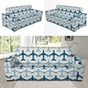 Airplane Pattern Print Design 04 Sofa Slipcover