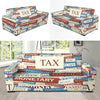 Accounting Financial Pattern Print Design 01 Sofa Slipcover