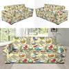 Chemical Pattern Print Design 04 Sofa Slipcover