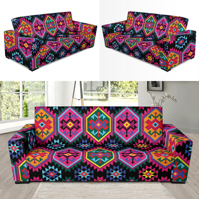 Mexican Pattern Print Design 02 Sofa Slipcover