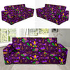 Mardi Gras Pattern Print Design 08 Sofa Slipcover