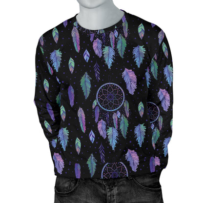 Dream Catcher Tribal Design Men Long Sleeve Sweatshirt