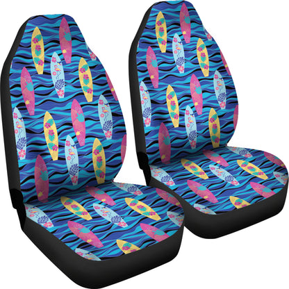 Surfboard Print Design LKS304 Car Seat Covers