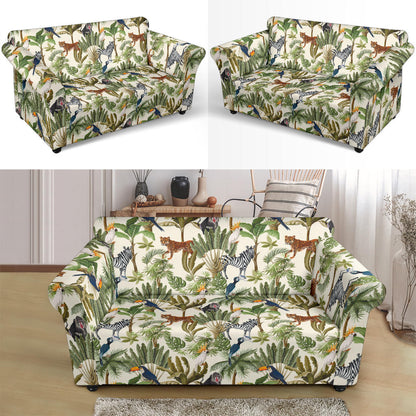 Safari Animal Print Design LKS304 Loveseat Couch Slipcover