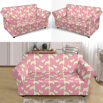 Scottish Terriers Print Design LKS306 Loveseat Couch Slipcover