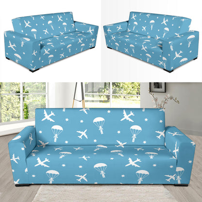 Skydiver Print Design LKS303 Sofa Slipcover