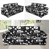 Medical Pattern Print Design 01 Sofa Slipcover