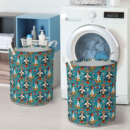 Day of the Dead Old School Girl Design Laundry Basket