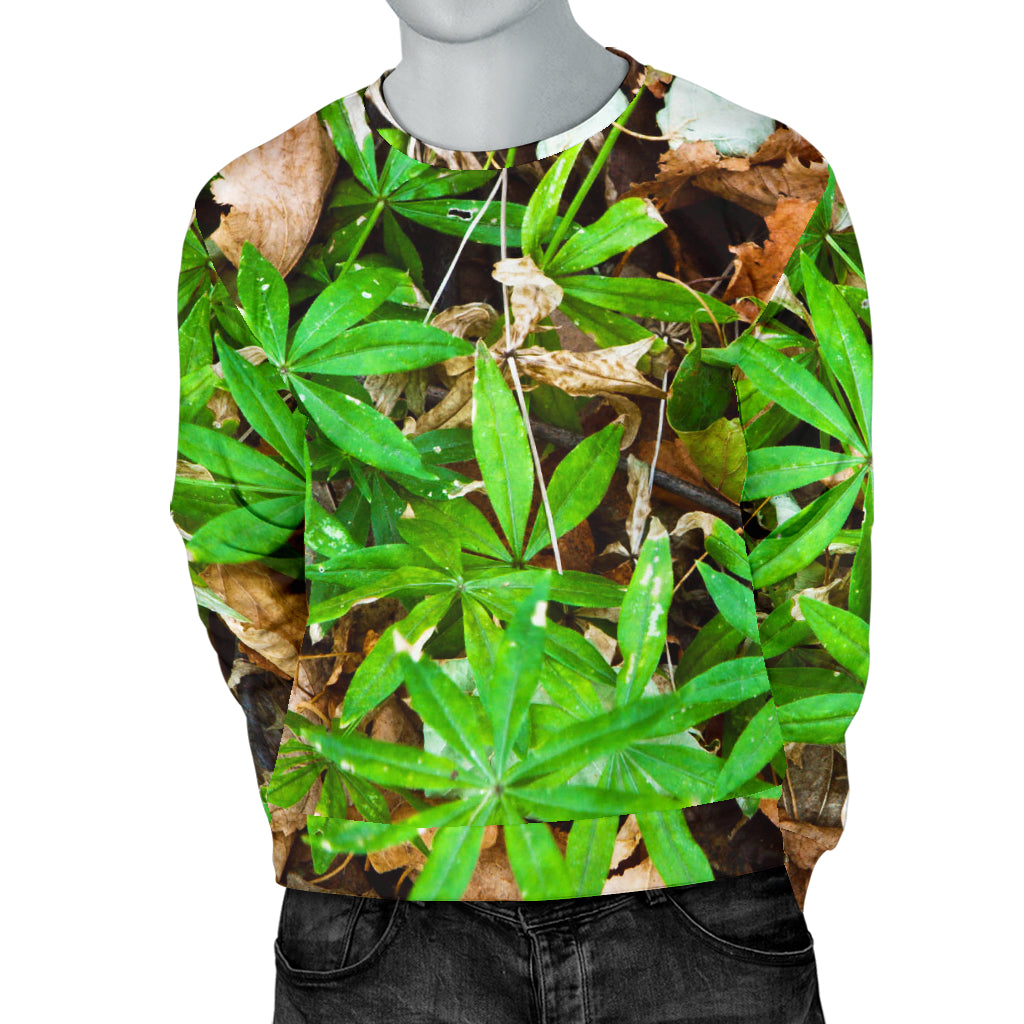 Camouflage Realistic Tree Fresh Print Men Long Sleeve Sweatshirt