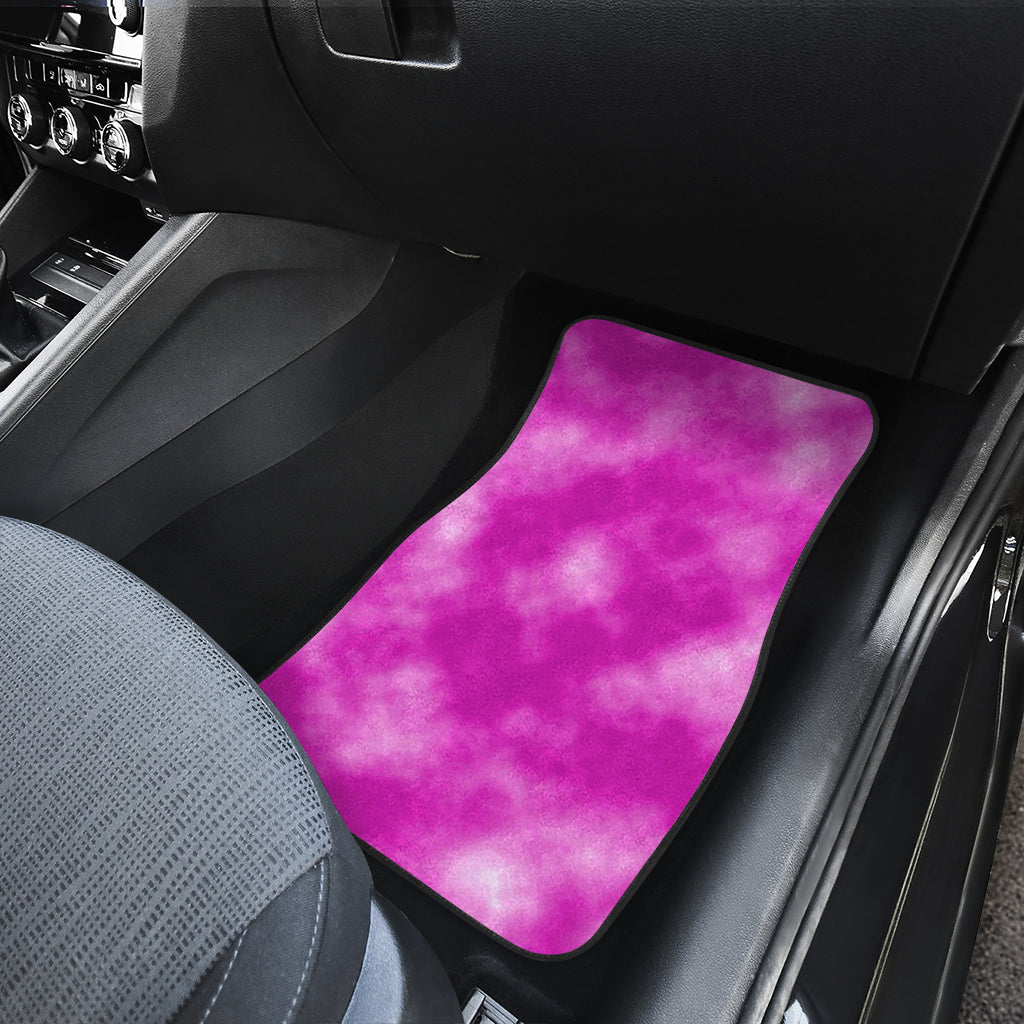 Tie Dye Pink Design Print Car Floor Mats Front Back