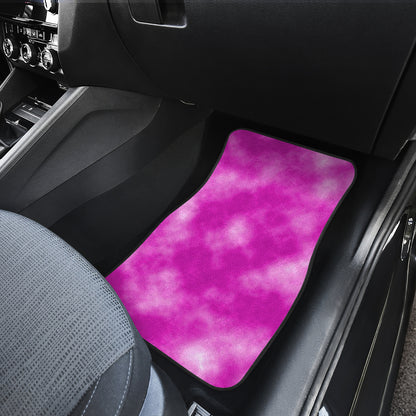 Tie Dye Pink Design Print Car Floor Mats Front Back