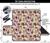 Wine Style Design Print Sofa Cover Protector