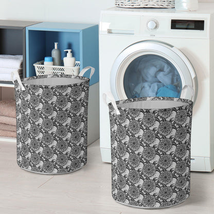 Tribal Turtle Polynesian Themed Print Laundry Basket